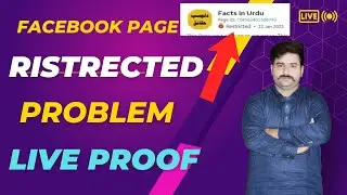 Facebook Page Restricted Problem Solved || facebook page restricted problem solve