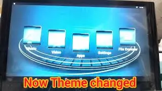Theme setting in Headrest monitor. How to change Theme in Headrest monitor.