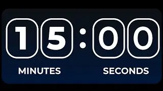 15 Minutes Timer Count Down Alarm Clock | 900 Seconds