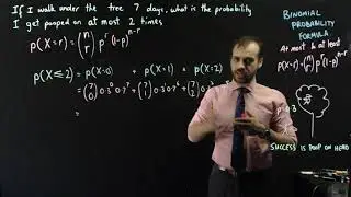 Binomial Probability formula at most and at least