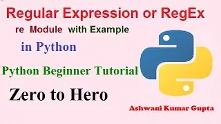 What is Regular Expression or RegEx | How to use Regular Expression in Python  with Example in Hindi