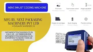 Most affordable Touch Screen Batch Coding Machine | mini inkjet mrp exp date coding, date printing