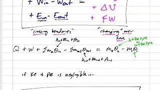 Thermodynamics - 5-5 Energy Analysis of Unsteady Flow processes