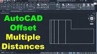 AutoCAD Offset Multiple Distances