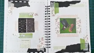 September cover page setup, black butterflies theme