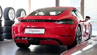 Porsche 718 Cayman S в цвете Красный неметаллик (Guards Red)