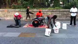Guitar, drums, & buckets
