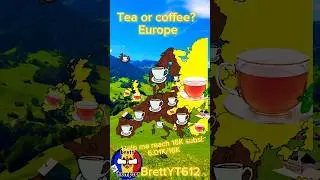 Tea or coffee in Europe #shorts #mapping #europe #geography