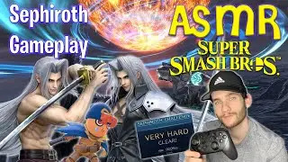 ASMR | Smash Bros Sephiroth Gameplay w/ Controller Sounds & Gum Chewing
