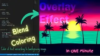 Css Text Effects || Mix-Blend Overlay Effect || HTML CSS