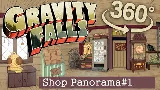 Gravity Falls 360 #1: Shop - Handpainted 360 Panorama + Stages