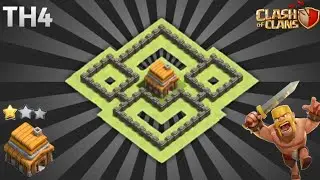 BEST TH4 BASE | TH4 BASE COPY LINK - CLASH OF CLANS