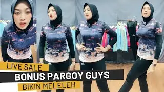 LIVE!! JILBAB CANTIK JUALAN ONLINE!! PAKAI CELANA LEGGING HITAM TEMBEM FULL