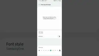 How To Change Font Style In Samsung Galaxy M13, Samsung Galaxy M13,Font Change Setting