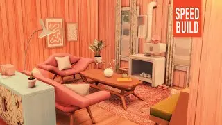 60s Groovy Home Speed Build - CC - The Sims 4