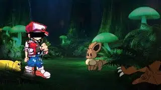 A falied nuzloke, frosbite but: red and eevee