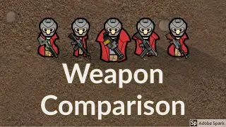 Rimworld : Assault rifle vs Charge rifle vs Minigun vs SMG vs LMG : Tutorial Nugget