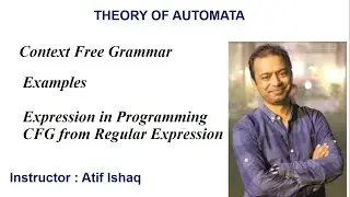 Theory of Automata | Context Free Grammar - II | Expression in Programming