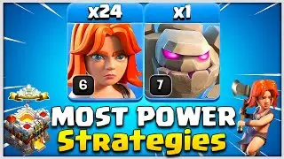 MOST POWER | Th11 Valkyrie Attack Strategies in coc