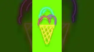 Green Screen Neon Icons Effects 1 
