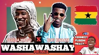 🥳WASHAWASAY Remix ft Kofi Kinaata x Cecelia Marfo & Thirtin_Video Reaction..🔥🔥Xmas Banger💥Massive🇬🇭