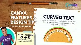 How to Create of Curved Text in Canva for Education