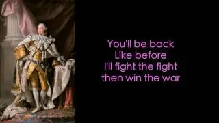 7. Hamilton Lyrics - You'll be back