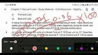 Mutual Funds || CA FINAL SFM || ICAI MATERIAL Q1-Q5