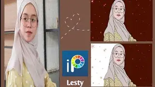Cara membuat foto menjadi kartun di ibis paint x