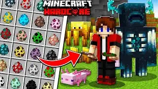 I Collected EVERY Mob Crafts in Minecraft Hardcore