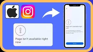 How To Fix Instagram Page Isn’t Available Right Now Problem In iPhone (2024)