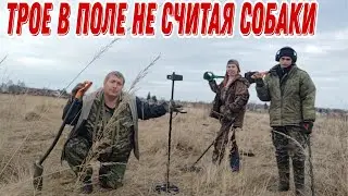 Трое в поле, не считая собаки. Поиск монет и старины. 30.03.24