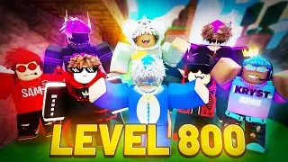 The ULTIMATE LEVEL 800 Team in Roblox BedWars..