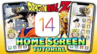 iOS 14 DRAGON BALL Z Home Screen Setup Tutorial ANIME + Download FREE iCons Pack (iPhone, and iPad)
