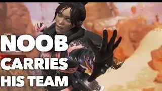 Carrying my team at Level 17 with 13 kills in Apex Legends