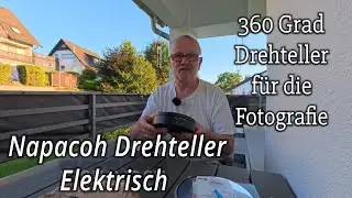 Napacoh Drehteller Elektrisch für die 360 Grad Fotografie!