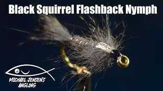 Black Squirrel Flashback Nymph - Classic nymph fly tying