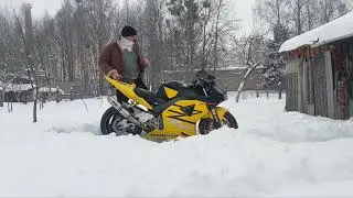 Зима -6*С Honda CBR954RR Fireblade