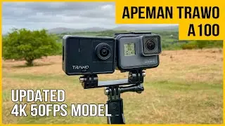 Apeman Trawo A100 action camera review | 4K 50 fps | vs GoPro