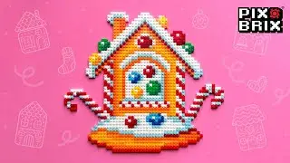 Gingerbread house 2D - Pix Brix Instructions