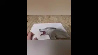 рисование волка 🎨🖌️🐺