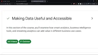 Making Data Useful and Accessible | Module 2 | Quiz Answers #googlecloud