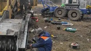 Балансировка мульчеров #tigercat  #nokamic  #raptor800 на будущей трассе М12
