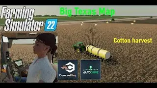 Farming Simulator 22 || Course play and Auto drive Cotton Harvest