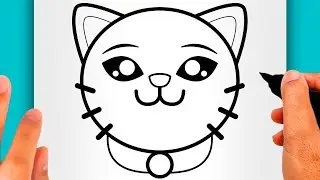 DISEGNI FACILI! COME DISEGNARE UN GATTO KAWAII (VIDEO DI DISEGNI)