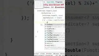 Pattern 122 | Java 8 Features 