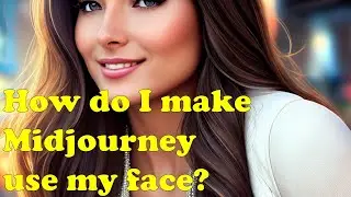 How do I make Midjourney use my face?