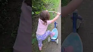 Baby Riding Her Scooter #baby #Scooter #fun #shorts #fyp #shortvideo #kids #outdoors #play