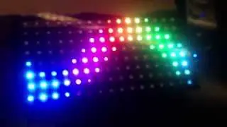 RGB LED 16x8 Matrix Wave with WS2812 Strip and ATmega32u4