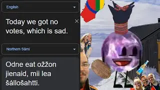 "Today we got no votes, which is sad." in different languages meme